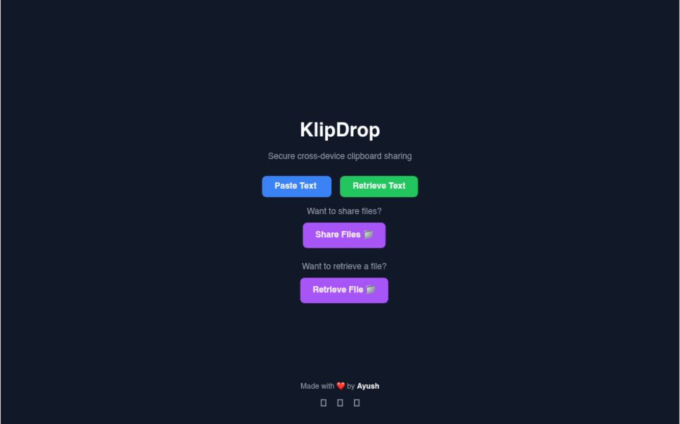 KlipDrop – Private Clipboard Tool